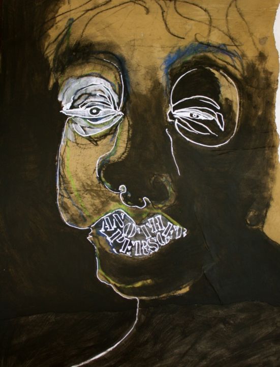 Malarstwo zatytułowany „Another Person” autorstwa Pasa, Oryginalna praca, Olej