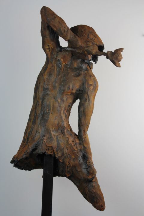 Sculpture intitulée "Prend toi garde" par Pascal Borghi, Œuvre d'art originale, Céramique