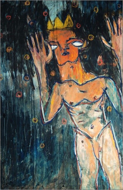 Ζωγραφική με τίτλο "hymne à l'aurore" από Pascal Briba, Αυθεντικά έργα τέχνης, Ακρυλικό