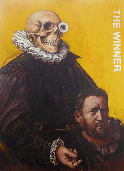 Painting titled "the-winner" by Pascal Buffard, Original Artwork, Oil