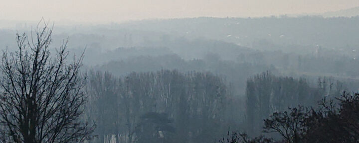 Fotografie getiteld "Panoramic Mist #2" door Pascal Carro (PKRO), Origineel Kunstwerk, Niet gemanipuleerde fotografie