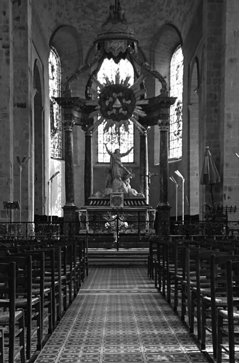 Fotografie getiteld "Basilique Notre-Dame" door Pascal Carro (PKRO), Origineel Kunstwerk, Niet gemanipuleerde fotografie