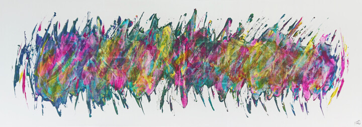 Malarstwo zatytułowany „Rainbow” autorstwa Pascal Carro (PKRO), Oryginalna praca, Akryl