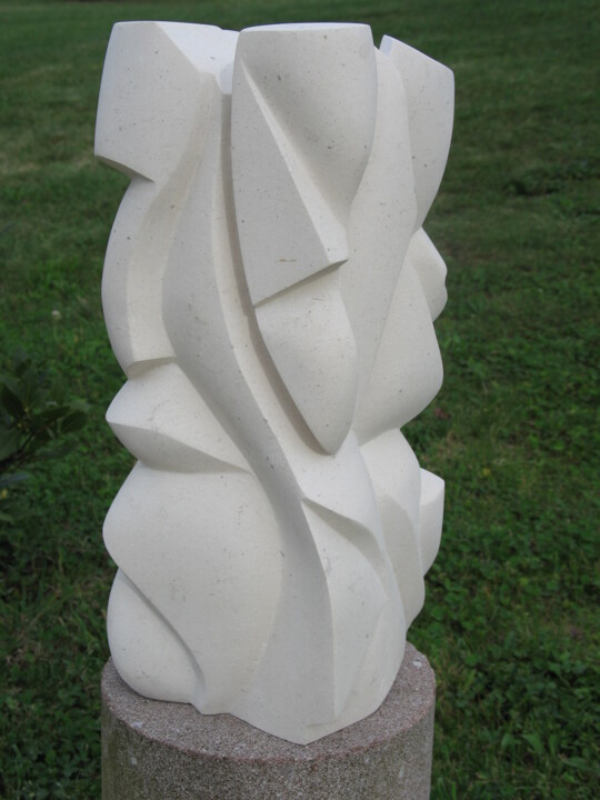 Sculpture intitulée "761 Douceur" par Pascal Cavalli, Œuvre d'art originale, Pierre