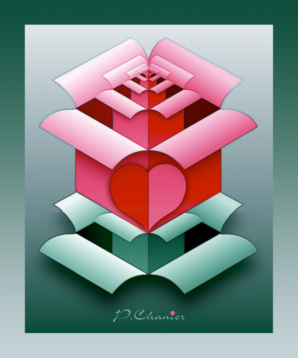 Arts numériques intitulée "Pour Tous Les Amour…" par Pascal Chanier, Œuvre d'art originale