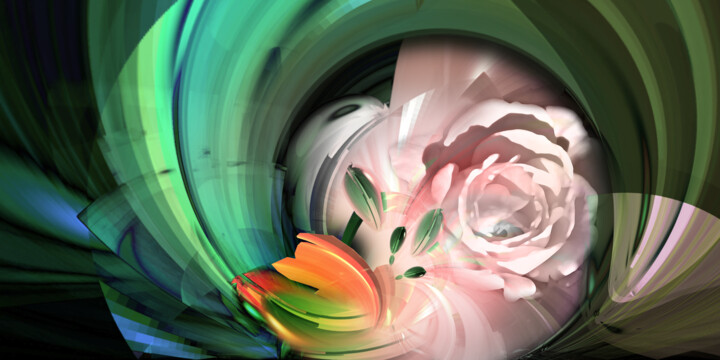 Digital Arts titled "Tulipe Rose.jpg" by Pascal Chanier, Original Artwork