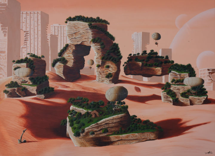 Peinture intitulée "Le Grand Rassemblem…" par Pascal Genevois, Œuvre d'art originale, Acrylique Monté sur Châssis en bois