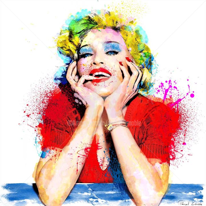 Digital Arts titled "Madonna" by Pascal Lenoble, Original Artwork