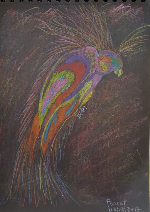 图画 标题为“lumière” 由Pascal, 原创艺术品, 粉彩