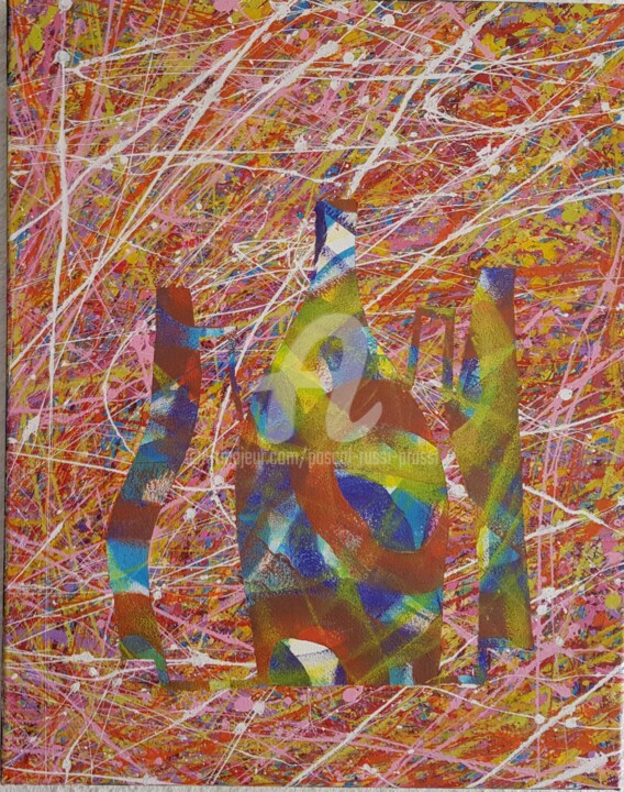 Pittura intitolato "serie-addiction-cam…" da Pascal Russi (PRussi), Opera d'arte originale, Acrilico