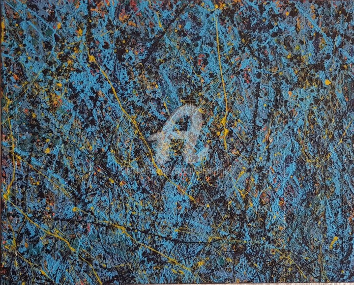 Malarstwo zatytułowany „La nuit étoilée” autorstwa Pascal Russi (PRussi), Oryginalna praca, Akryl