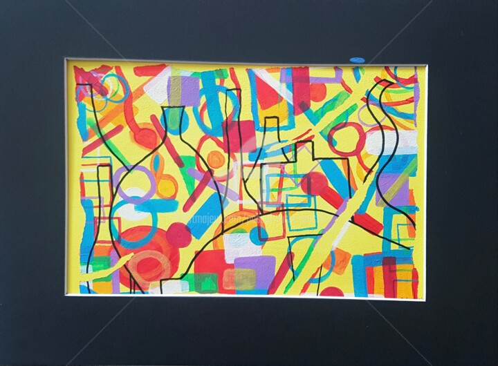 Painting titled "15-Addiction- Déchi…" by Pascal Russi (PRussi), Original Artwork, Acrylic