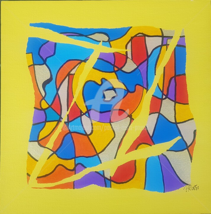 Картина под названием "33-Addiction- Déchi…" - Pascal Russi (PRussi), Подлинное произведение искусства, Акрил