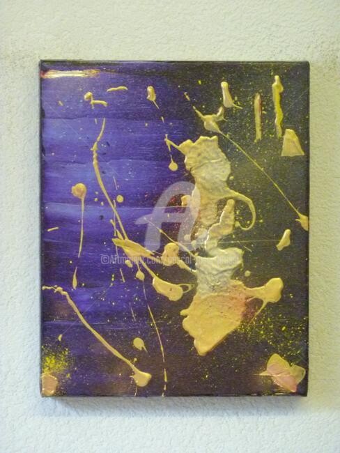 Painting titled "Nuit fauve" by Pascal Russi (PRussi), Original Artwork, Oil