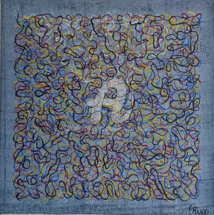 Painting titled "08.Les fantaisies e…" by Pascal Russi (PRussi), Original Artwork, Acrylic