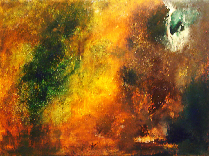 Peinture intitulée "Céleste" par Pascal Thomas, Œuvre d'art originale, Acrylique