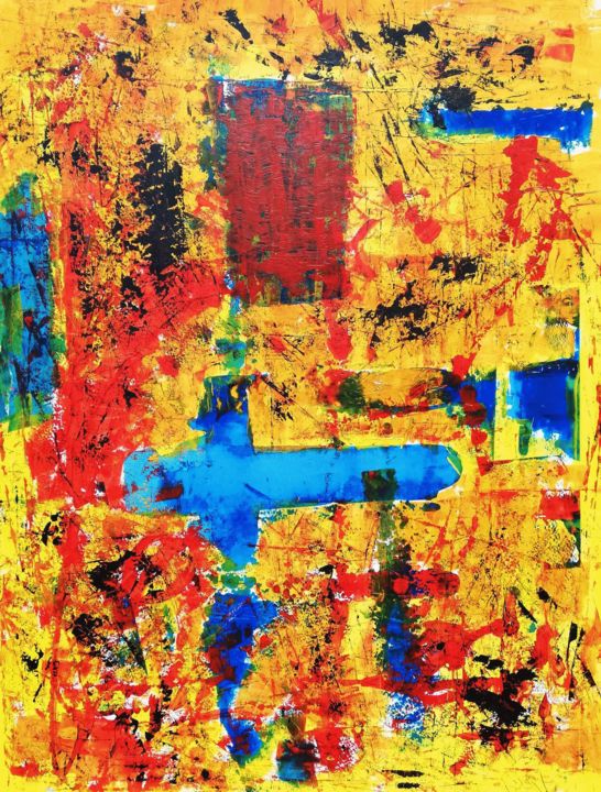Painting titled "MEXICANAS" by Pascal Walter, Original Art, Acrylic