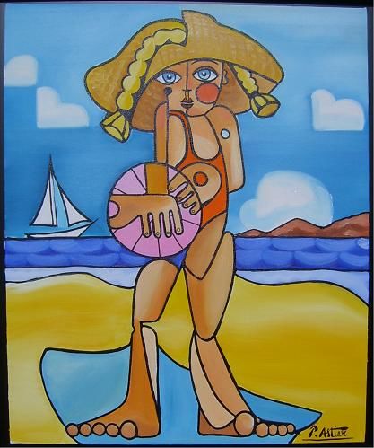 Peinture intitulée "lili" par Pascal Astier, Œuvre d'art originale,