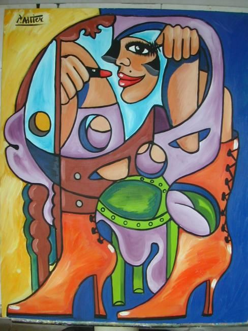Peinture intitulée "avant soirée" par Pascal Astier, Œuvre d'art originale,
