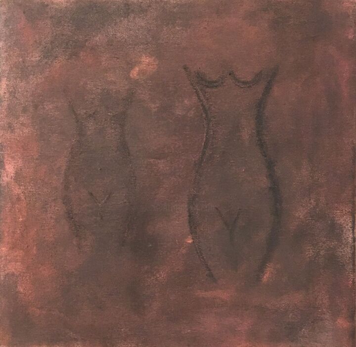 Картина под названием "La nudité" - Pascale De Iudicibus, Подлинное произведение искусства, Мел Установлен на Деревянная рам…