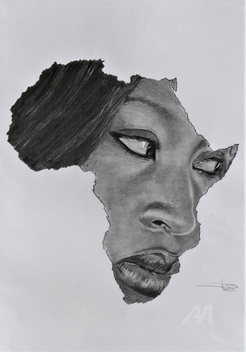 Africa Regard Sur L Afrique Dessin Par Pascale Scheip Artmajeur