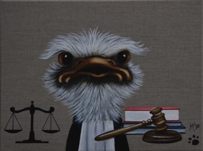 Painting titled ""Que justice soit f…" by Pascale Pfeiffer, Original Artwork