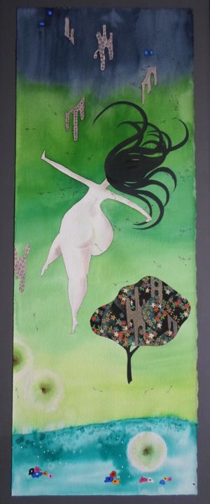 Peinture intitulée "Les filles à la van…" par Pascale Rodriguez, Œuvre d'art originale, Autre