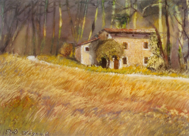 Peinture intitulée "Béthanie" par Pascale Dormoy-Vignals, Œuvre d'art originale, Pastel