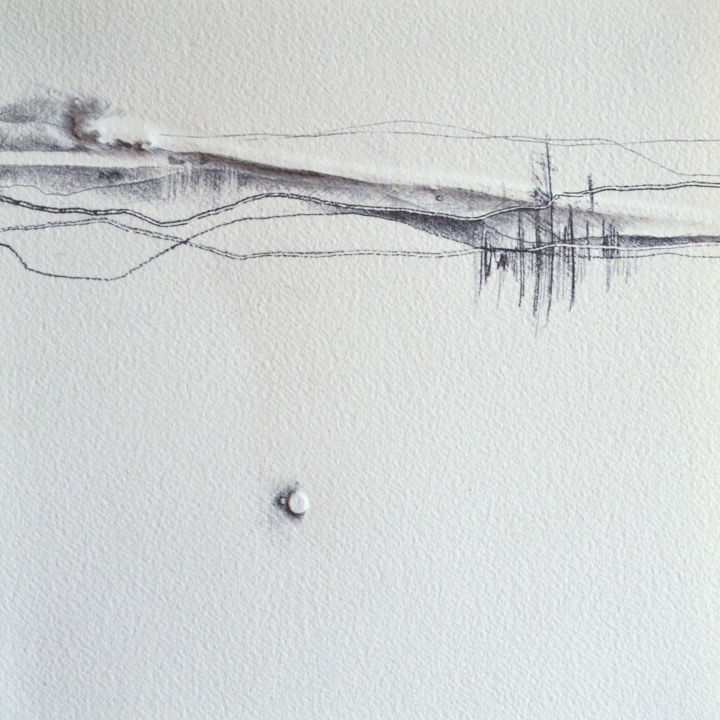 Dessin intitulée "29-07-2012-20x20cm-…" par Pascale Aurignac, Œuvre d'art originale, Graphite