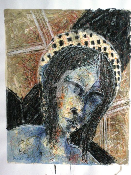 Peinture intitulée "Christ" par Pascal, Œuvre d'art originale