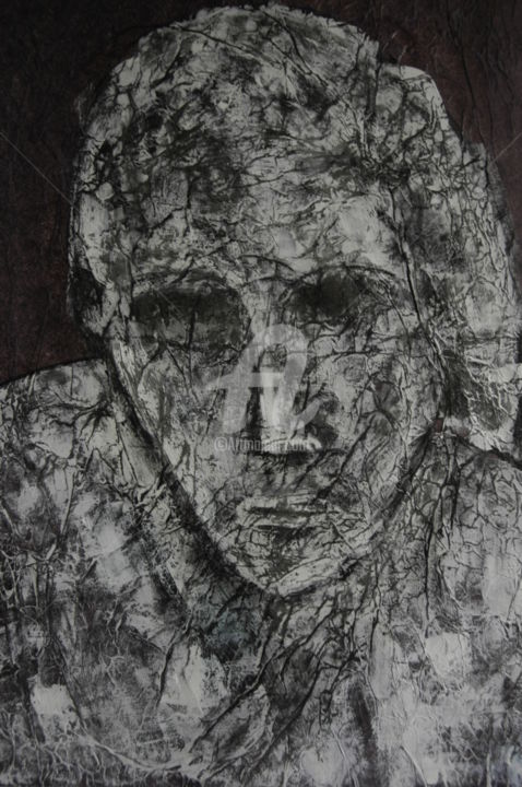 Painting titled "visage" by Pascal, Original Artwork