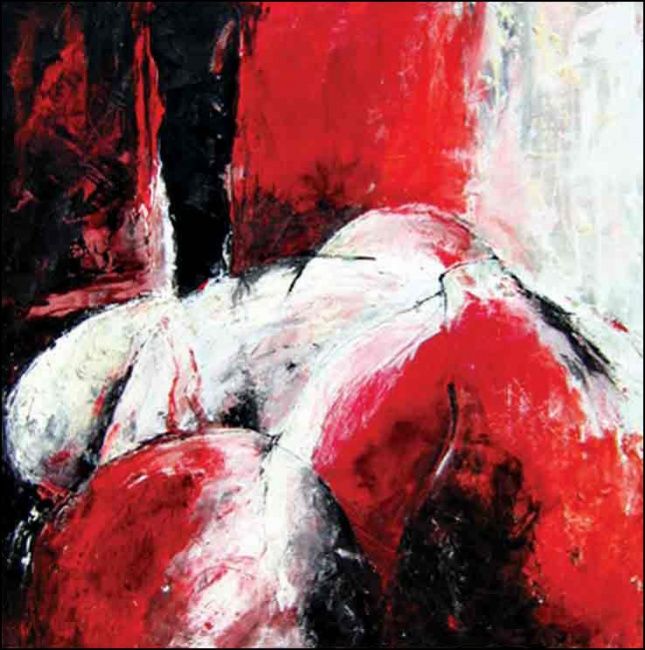 Painting titled "SANS TITRE" by Pascal Toublanc "Scual", Original Artwork, Oil