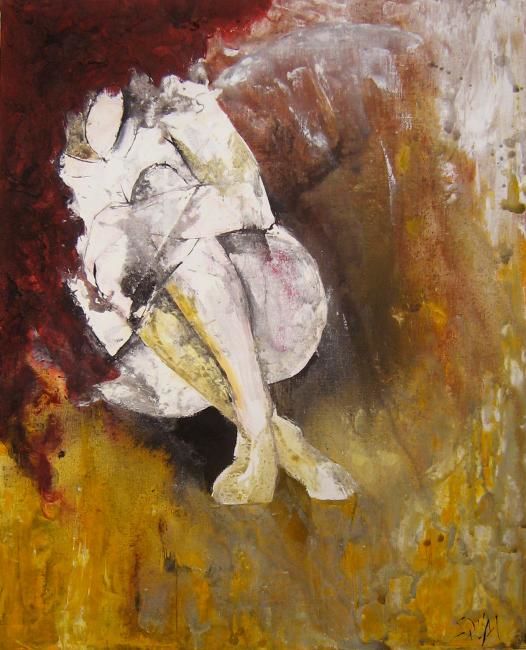 Painting titled "SI MON REVE M'EMPOR…" by Pascal Toublanc "Scual", Original Artwork, Oil