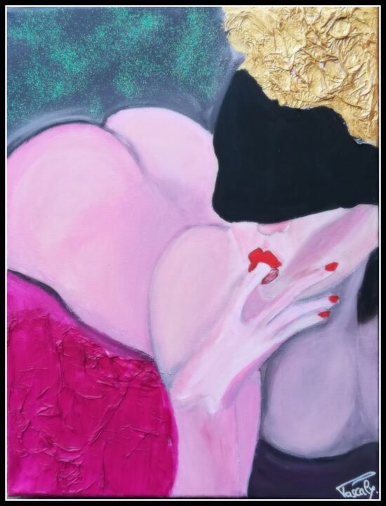 Painting titled "Mise en bouche" by Pascaly, Original Artwork, Acrylic