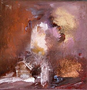 Painting titled "Délices Pourpres." by Pascaly, Original Artwork, Oil