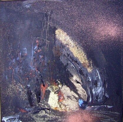 Картина под названием "La forêt d'Ebène" - Pascaly, Подлинное произведение искусства, Масло