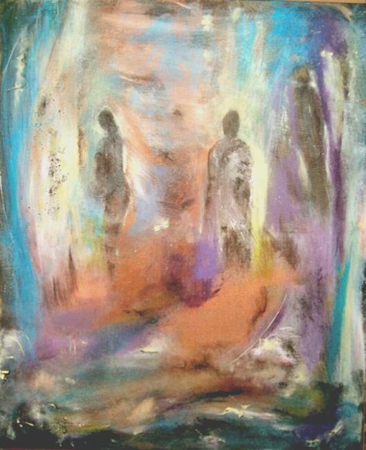 Peinture intitulée "Naître et re-naître." par Pascaly, Œuvre d'art originale