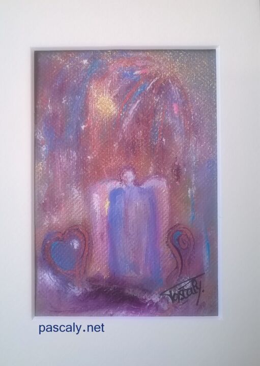 Painting titled "Série carte tableau…" by Pascaly, Original Artwork, Acrylic