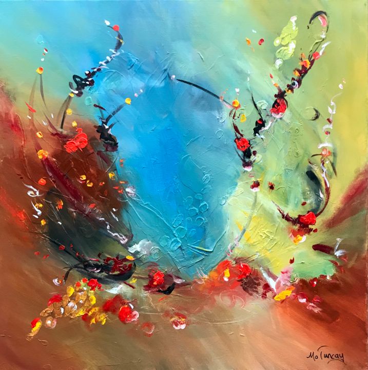 Painting titled "" Spring will retur…" by Mo Tuncay (Paschamo), Original Artwork, Acrylic