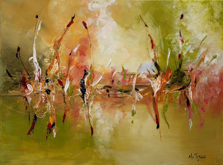 Painting titled "" Expressed II "" by Mo Tuncay (Paschamo), Original Artwork, Acrylic