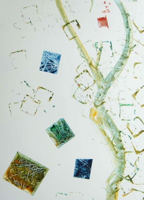 Painting titled "Elements of life 1" by Pasi Kuhalampi, Original Art,