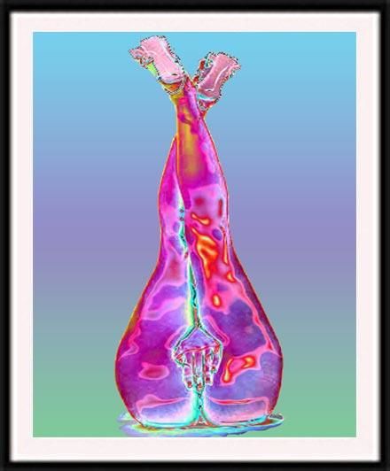Digital Arts titled "Bud Vase" by Westlock Kim, Original Artwork