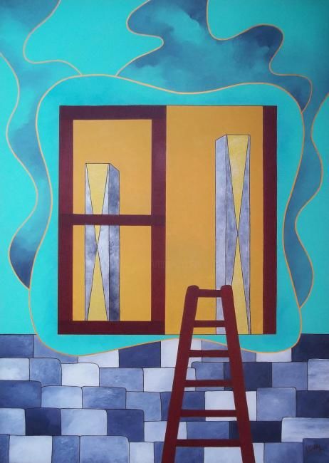 Peinture intitulée "Hommage" par Joëlle Libaude, Œuvre d'art originale,