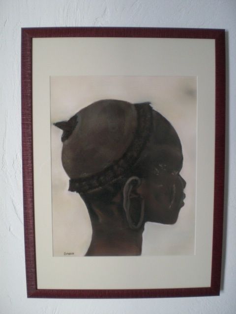 Peinture intitulée "Afrique" par Aline Boero, Œuvre d'art originale