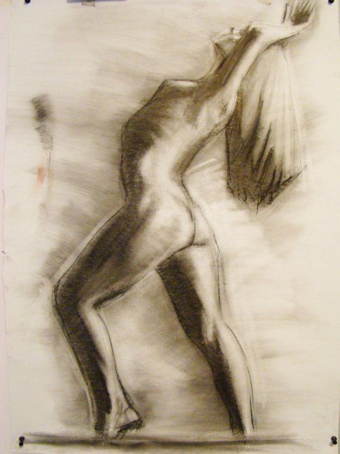 Drawing titled "Dancing" by Mihail Spireanu, Original Artwork