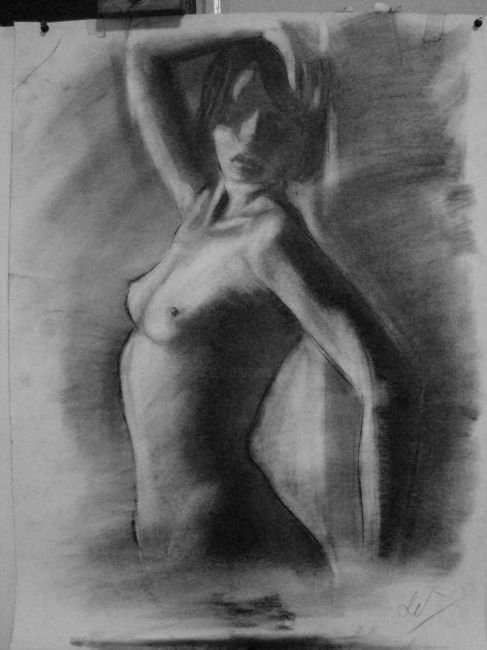 Drawing titled "Woman study" by Mihail Spireanu, Original Artwork, Other