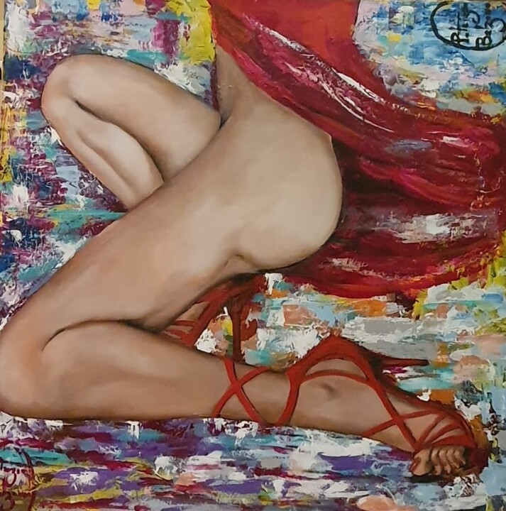 Painting titled "Colpo di vento" by Patrizia Balzamo, Original Artwork, Oil