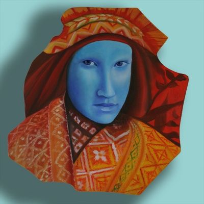 Peinture intitulée "AZUL" par Rafael Patarroyo, Œuvre d'art originale,