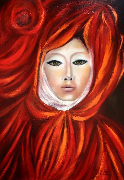 Peinture intitulée "patrizia" par Patricia Bourquin, Œuvre d'art originale,