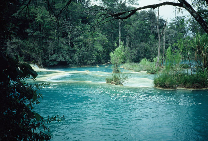 Fotografia intitulada "Agua Azul" por Patrick Daubard, Obras de arte originais,